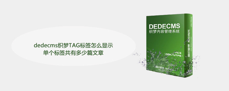 dedecms织梦TAG标签怎么显示单个标签共有多少篇文章 技术文档 第1张