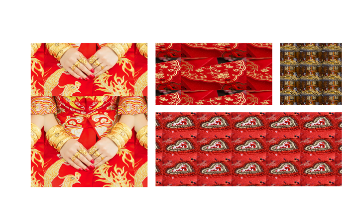 红色喜庆中式复古风婚礼策划ppt模板 PPT模板 第4张